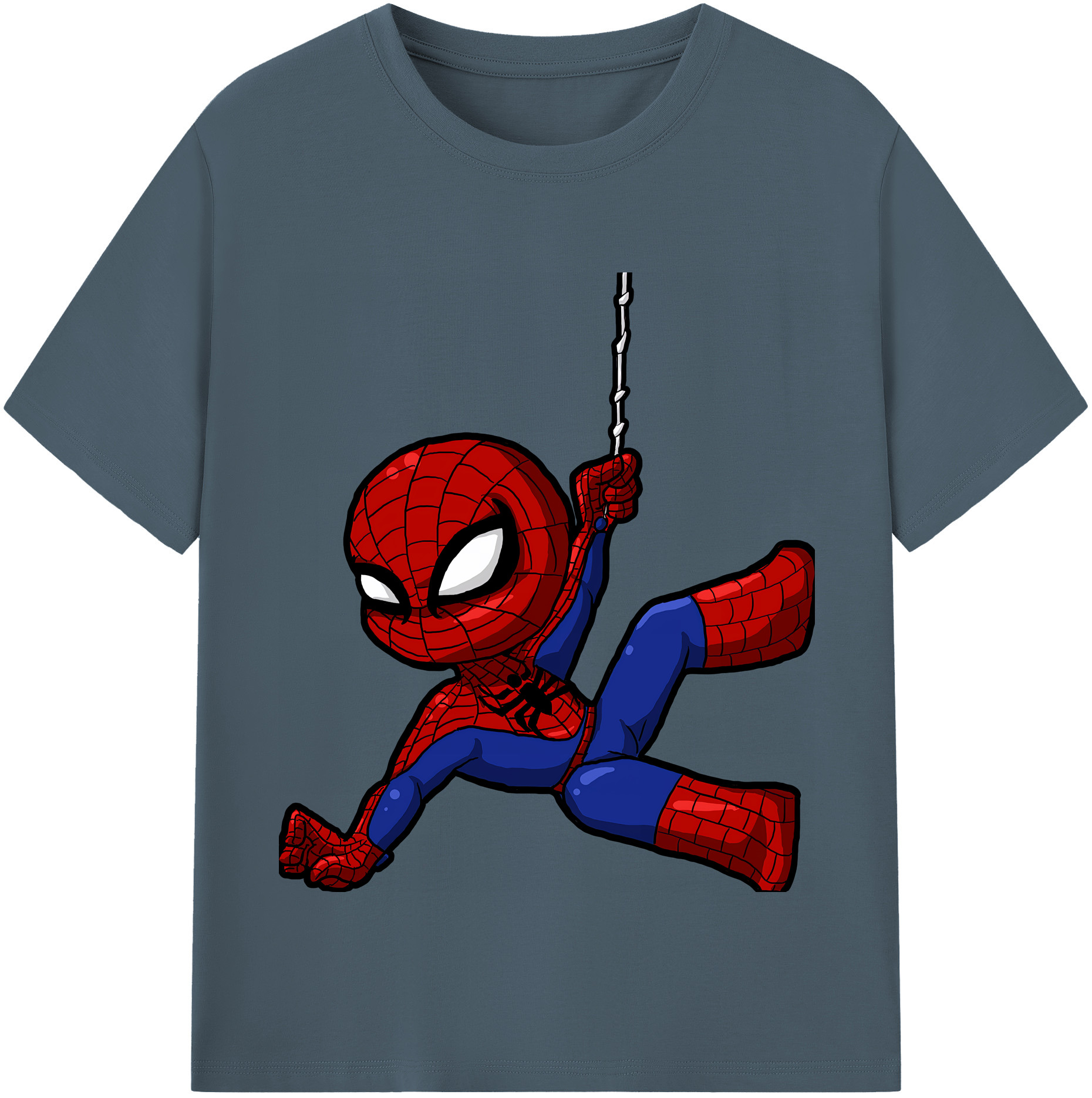 （画像用） Spider Man スパイダーマン 綿100％半袖Tシャツ（フロントプリント）